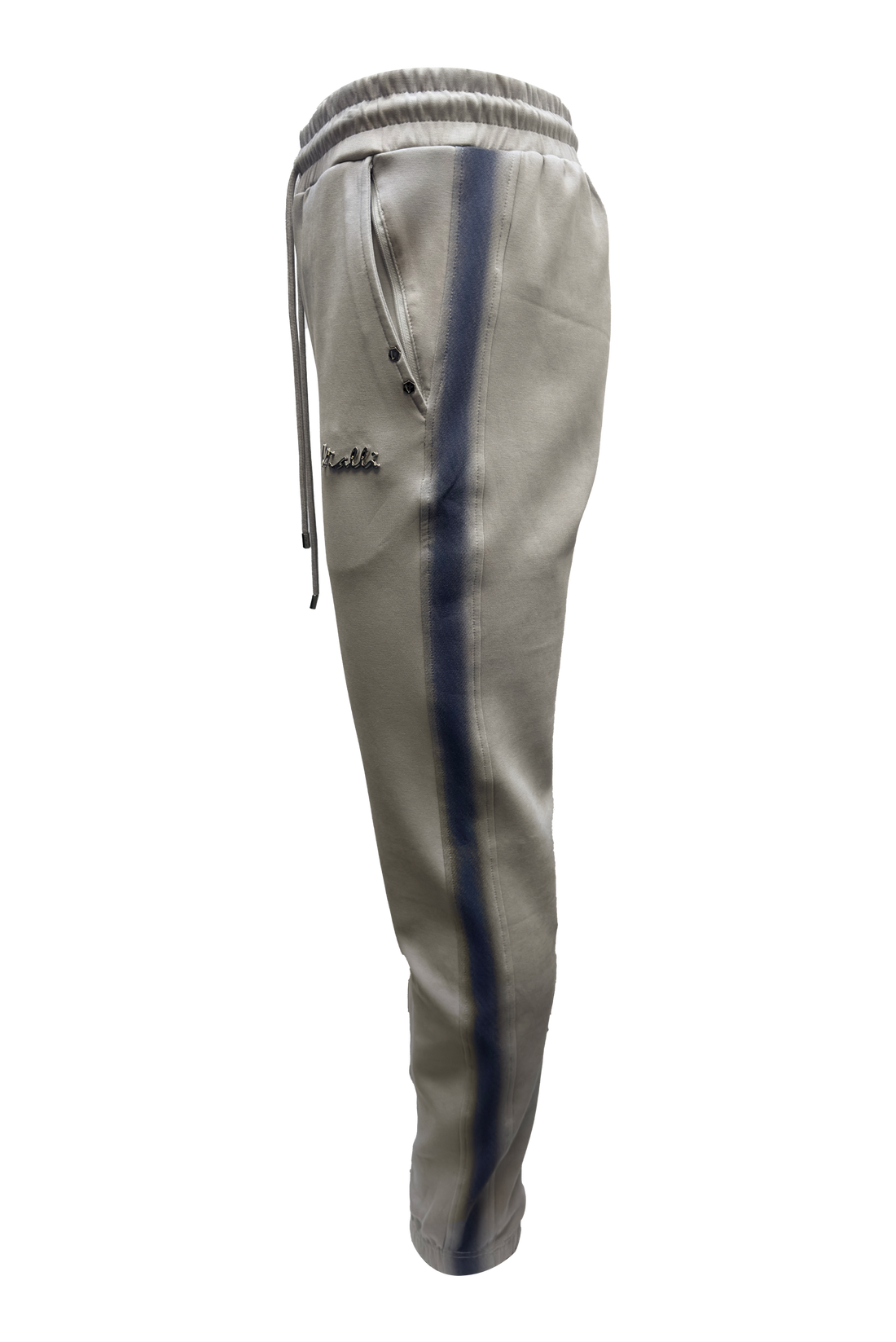 Vialli Mens Maxicop Trackpants In Grey