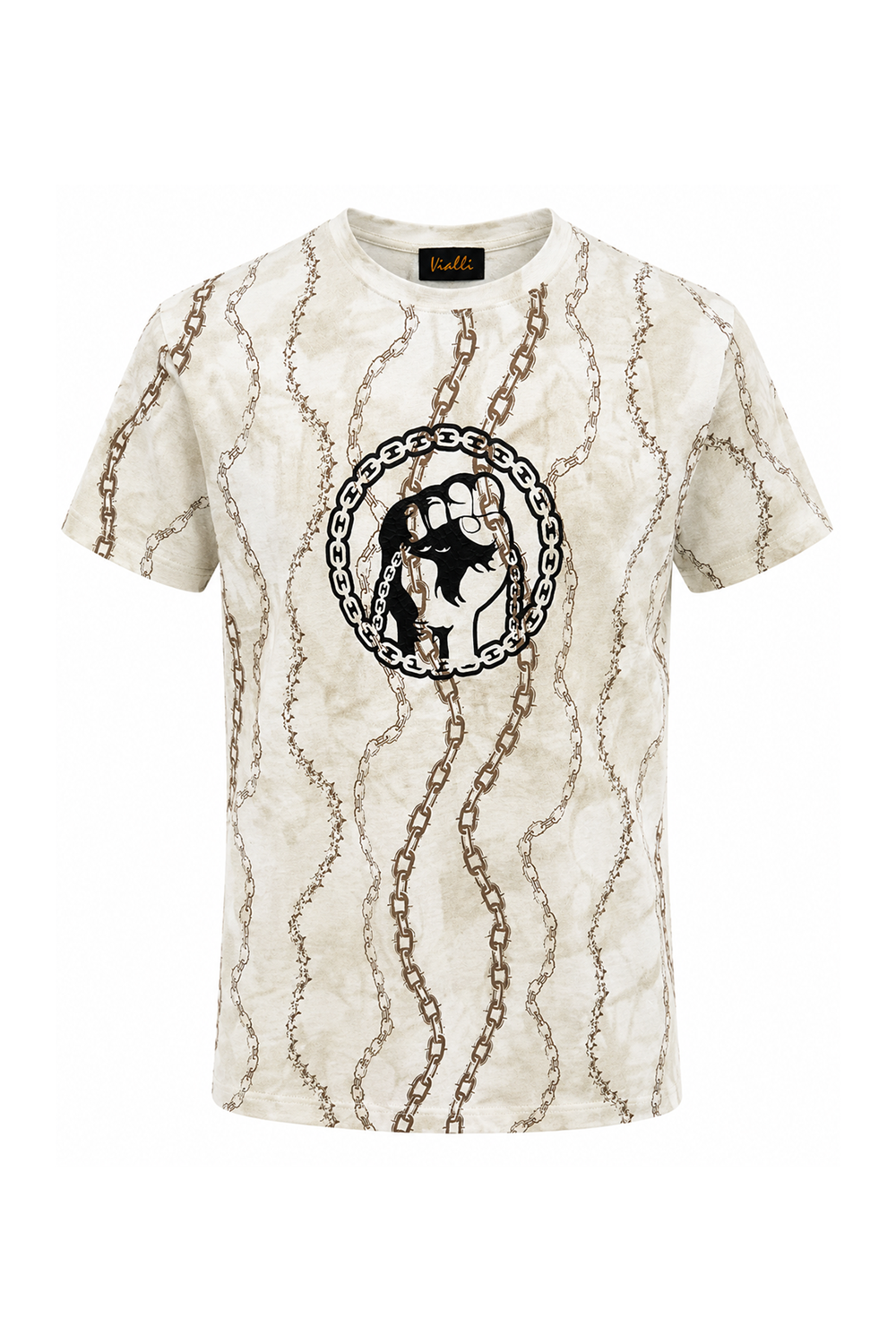Vialli Nitro T-Shirt In Cream