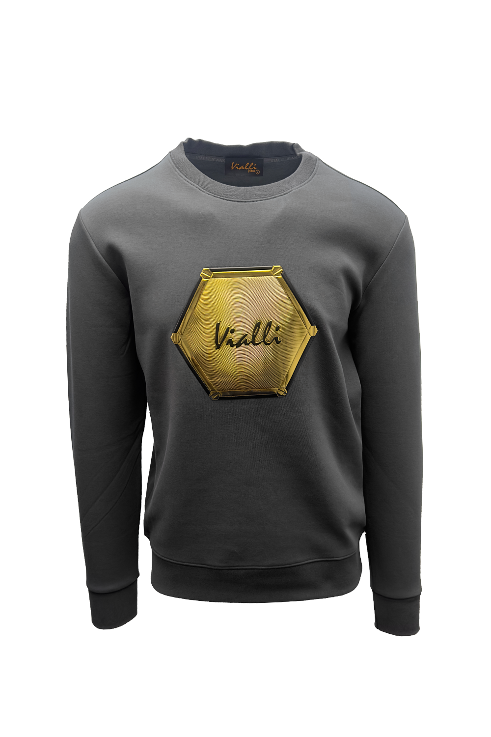 Vialli Mens Malva Sweatshirt In Grey