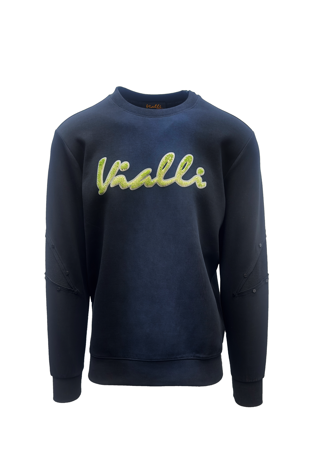 Vialli Mens Millions Sweatshirt In Blue Black