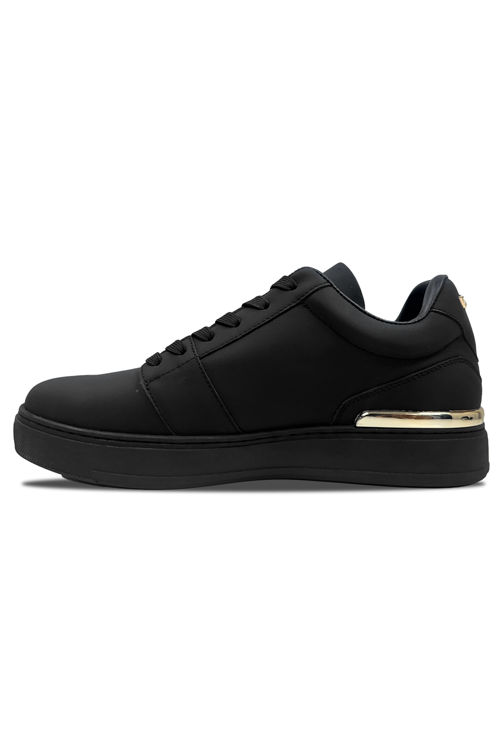 Vialli Mens Black/Gold Sylla Sneaker