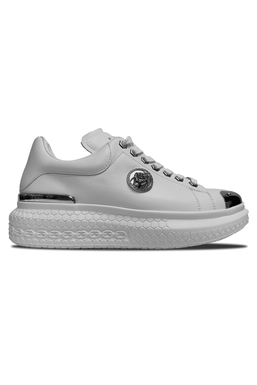 Vialli Mens Gorbani Sneakers In White