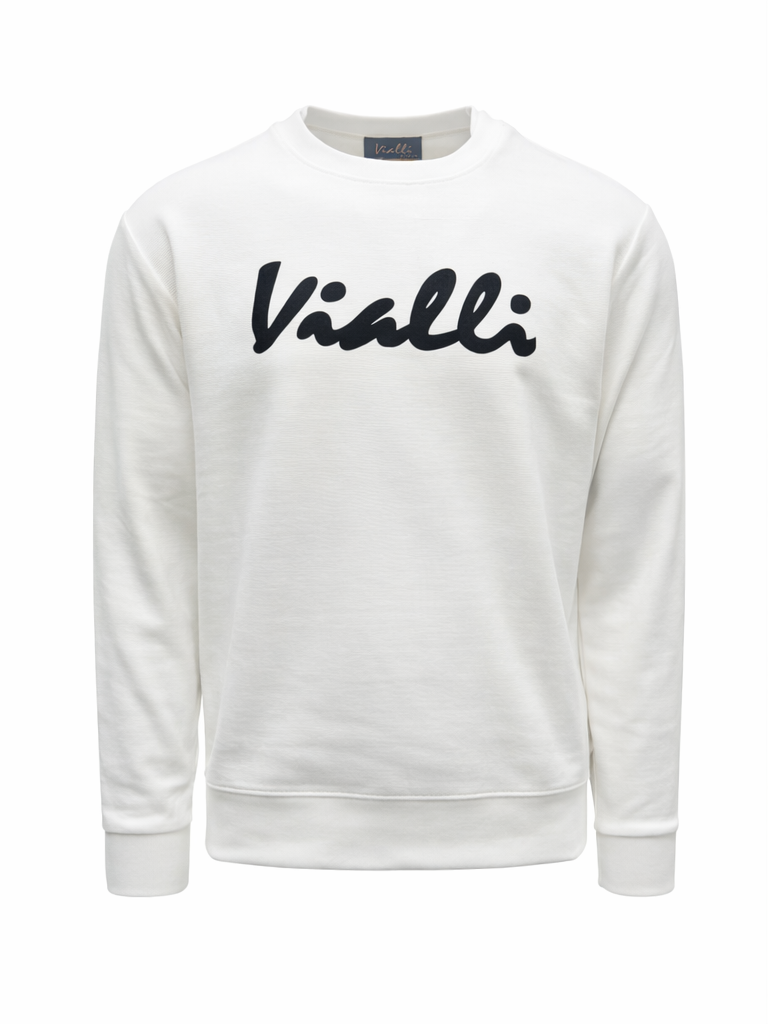 Vialli Mens Magaila Sweatshirt In White