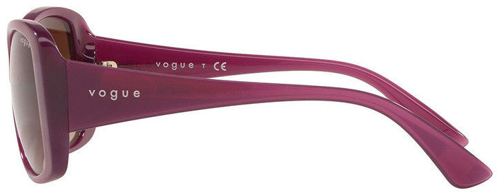 Vogue Brown Lens Sunglasses For Women In Purple