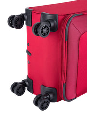 Voyager Istria 4 Wheel Trolley Case Red