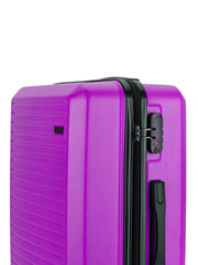 Voyager Mahe 4 Wheel Trolley Case Purple