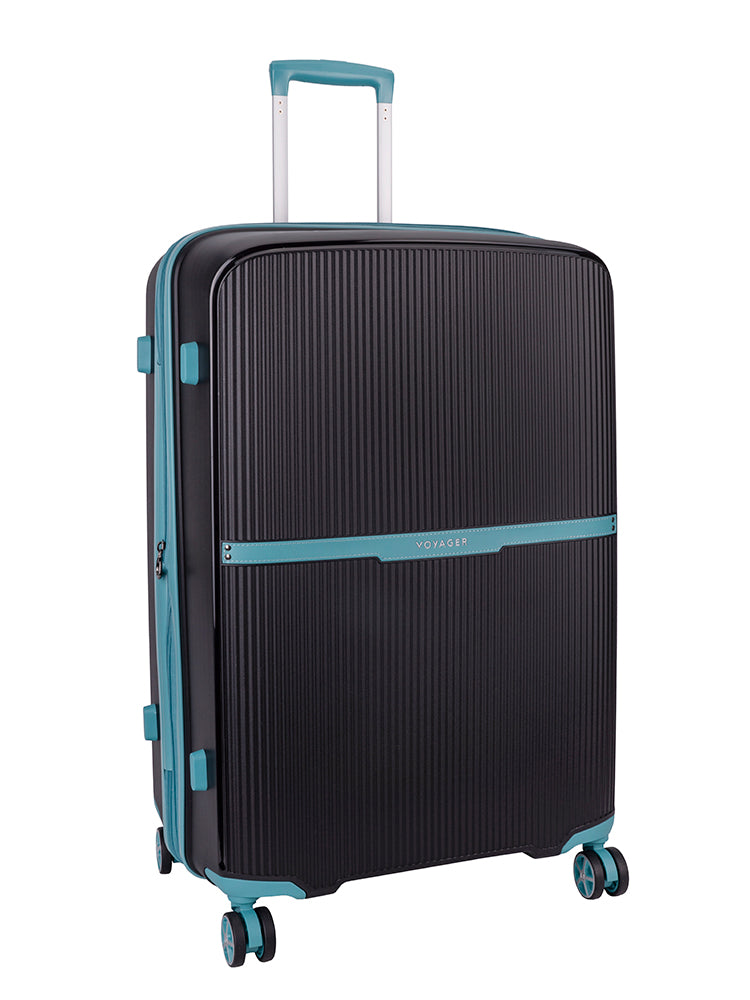 Voyager Traveler Trolley Case Black & Blue