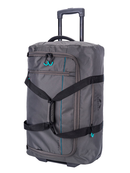 Cellini Voyager Trek Trolley Duffel Bag In Granite