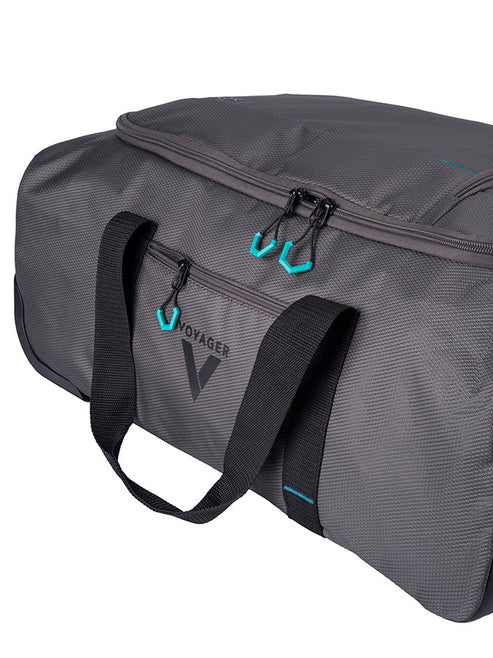 Cellini Voyager Trek Trolley Duffel Bag In Granite