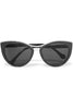 Balenciaga Black Catlook frame Sunglasses In Black & Grey
