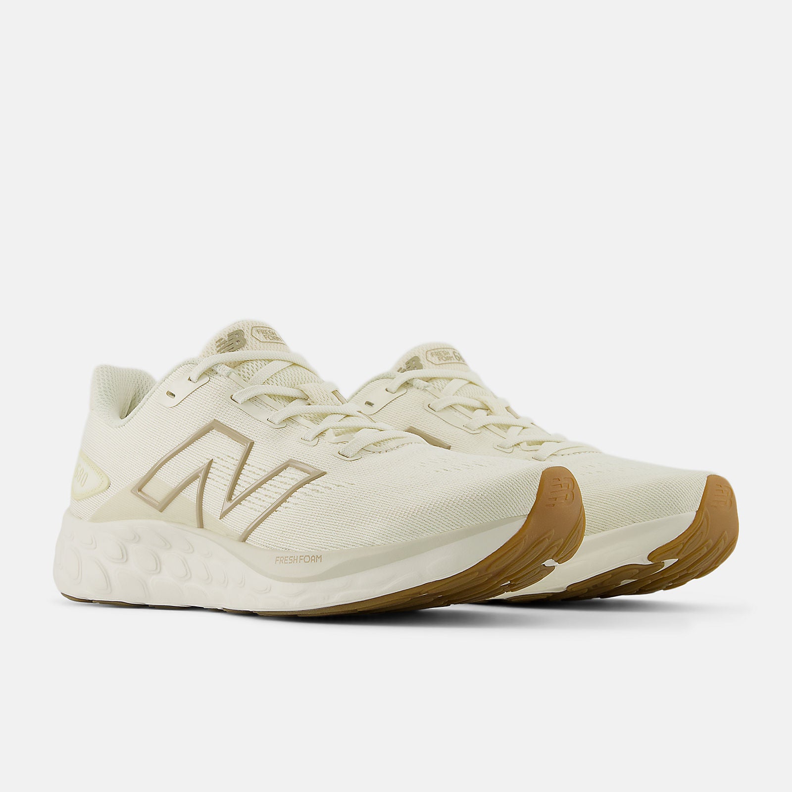 New Balance Womens 680 Running Course Shoes Cream