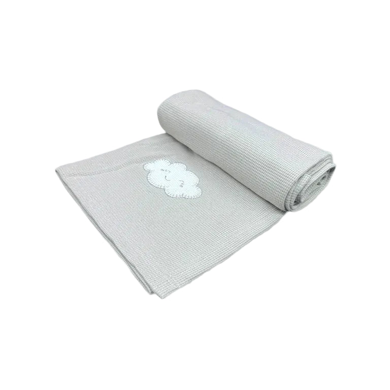 Mothers Choice Cotton Waffle Blanket In Grey