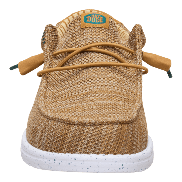 Hey Dude Mens Wally Stretch Mesh Shoes In Bone Brown