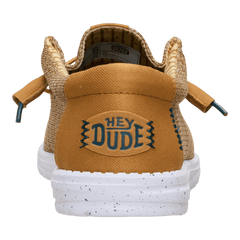 Hey Dude Mens Wally Stretch Mesh Shoes In Bone Brown
