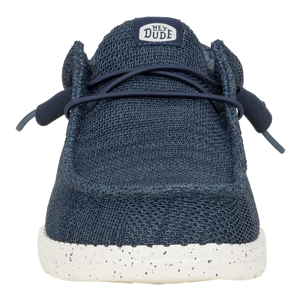 Hey Dude Mens Wally Stretch Mesh Shoes In Navy