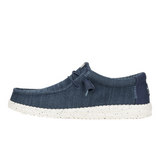 Hey Dude Mens Wally Stretch Mesh Shoes In Navy
