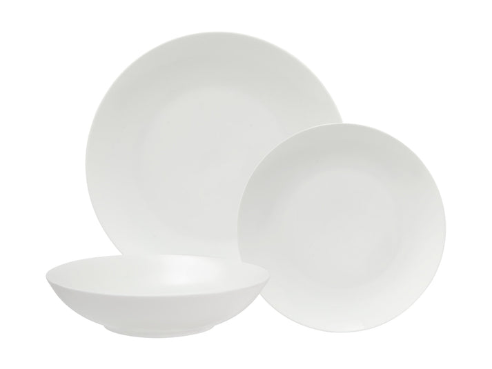 Maxwell & Williams White Basics Tribeca Coupe Dinner Set 12 Pieces Gift boxed In White