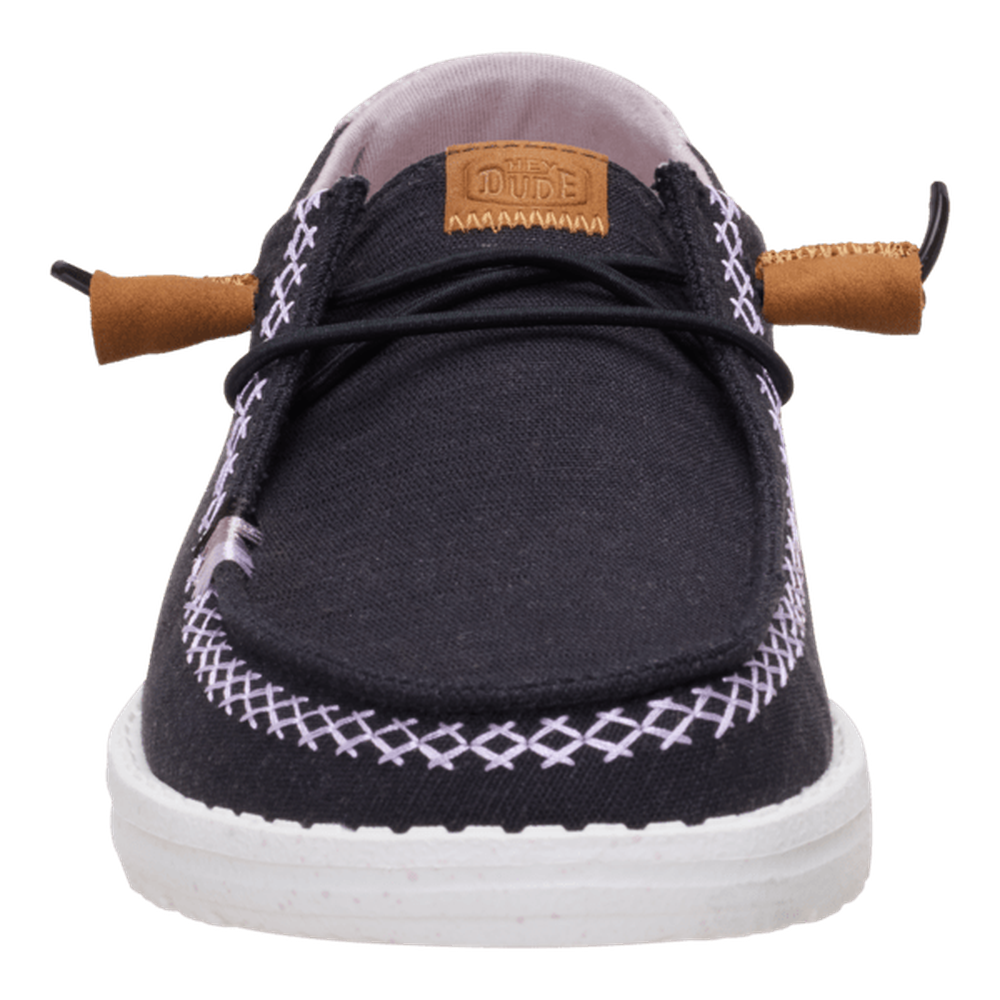 Hey Dude Womens Wendy Boho Butterfly Shoes In Black/Purple