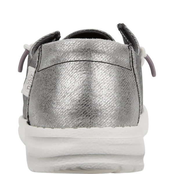 Hey Dude Womens Wendy Metallic Sparkle Shoes In Charcoal