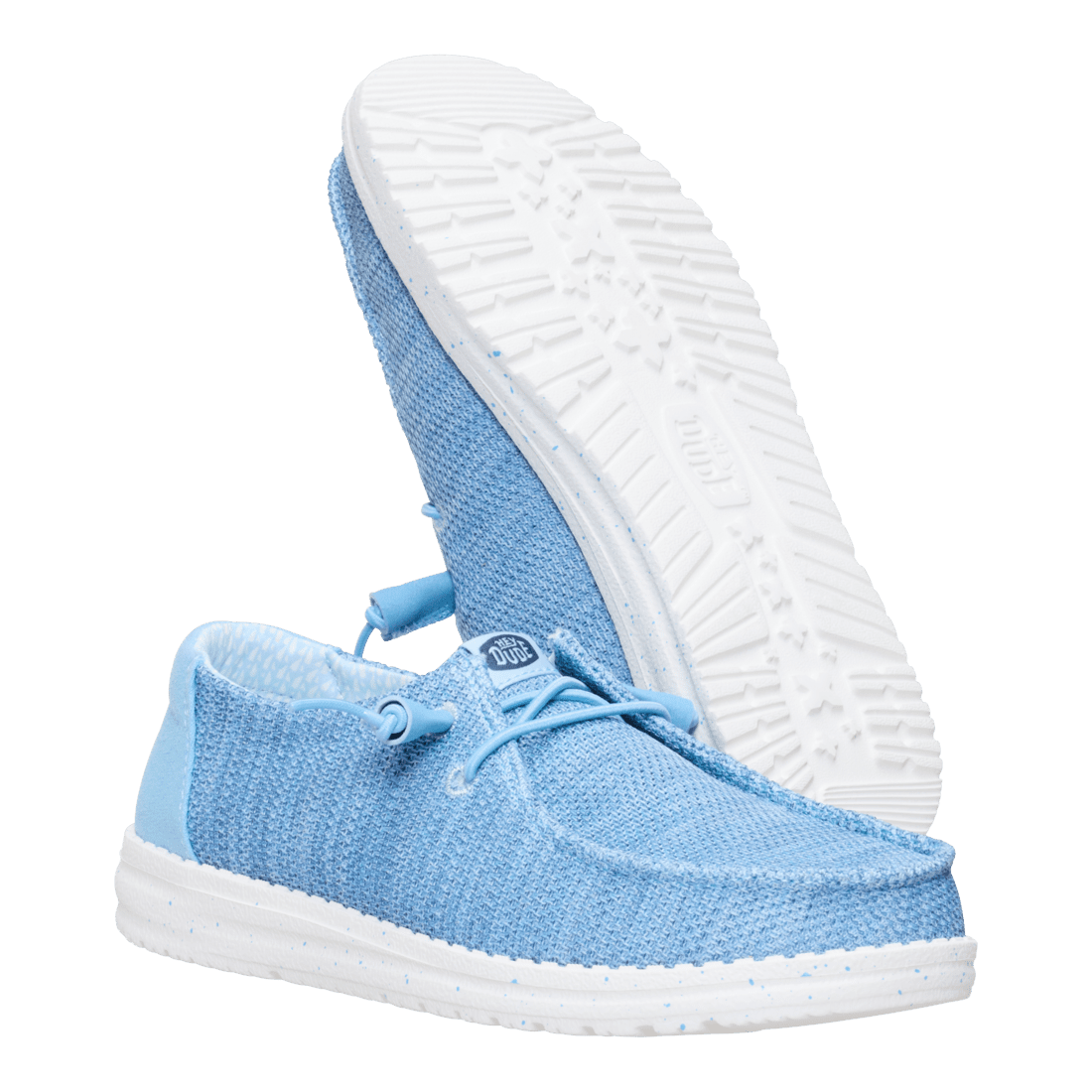 Hey Dude Ladies Wendy Stretch Sox Shoes In Blue