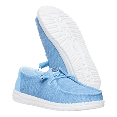 Hey Dude Ladies Wendy Stretch Sox Shoes In Blue