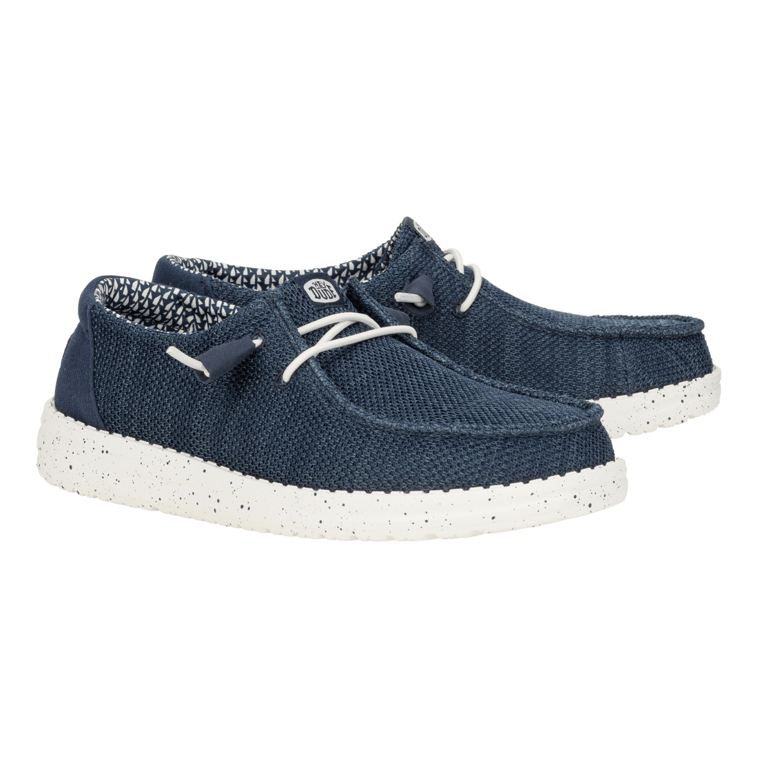 Hey Dude Womens Wendy Stretch Sox Shoes in Navy