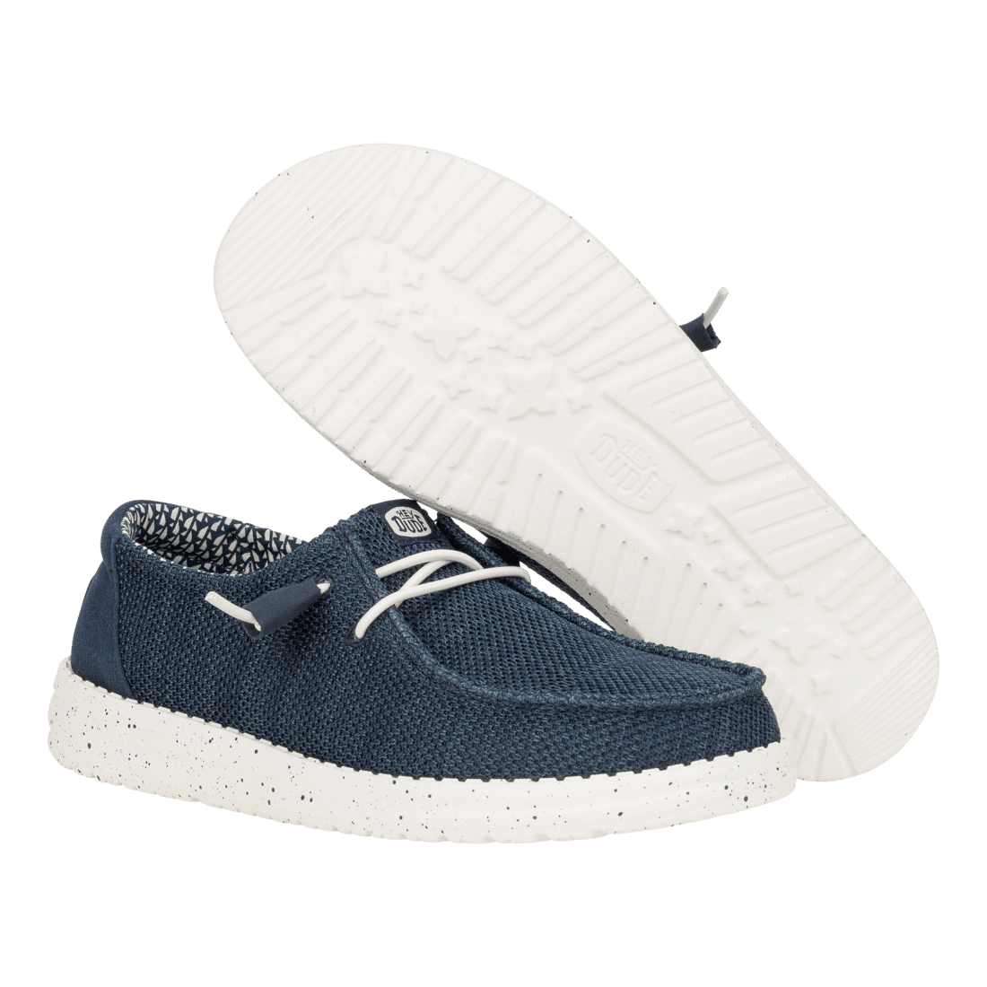 Hey Dude Womens Wendy Stretch Sox Shoes in Navy