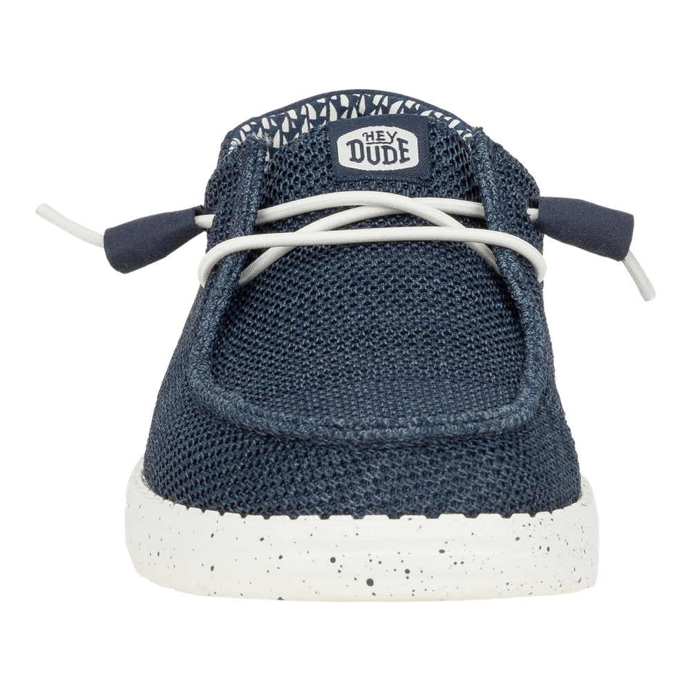 Hey Dude Womens Wendy Stretch Sox Slide On Shoes In Navy/White