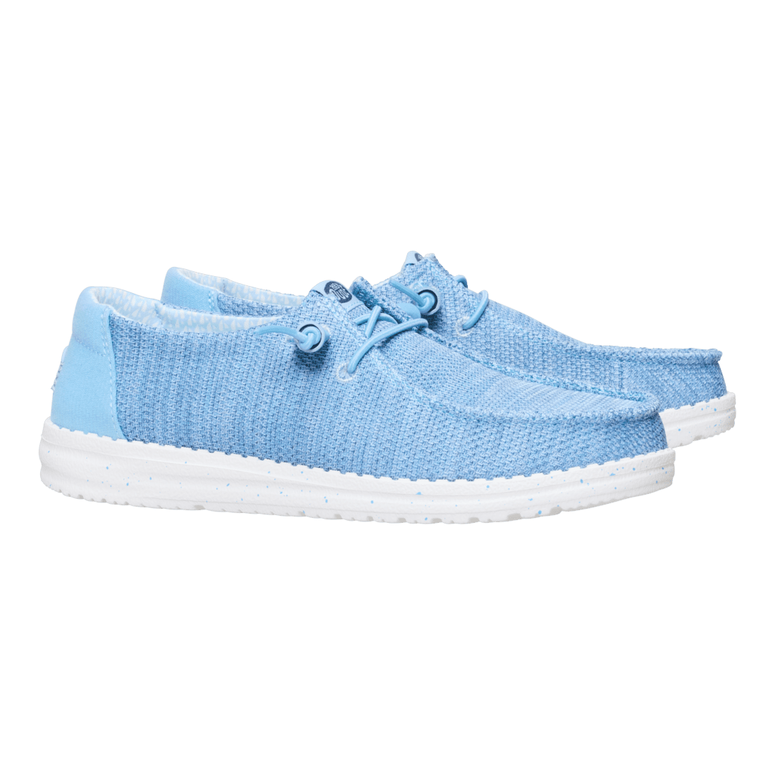 Hey Dude Ladies Wendy Stretch Sox Shoes In Blue