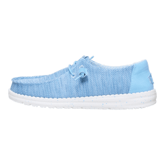 Hey Dude Ladies Wendy Stretch Sox Shoes In Blue