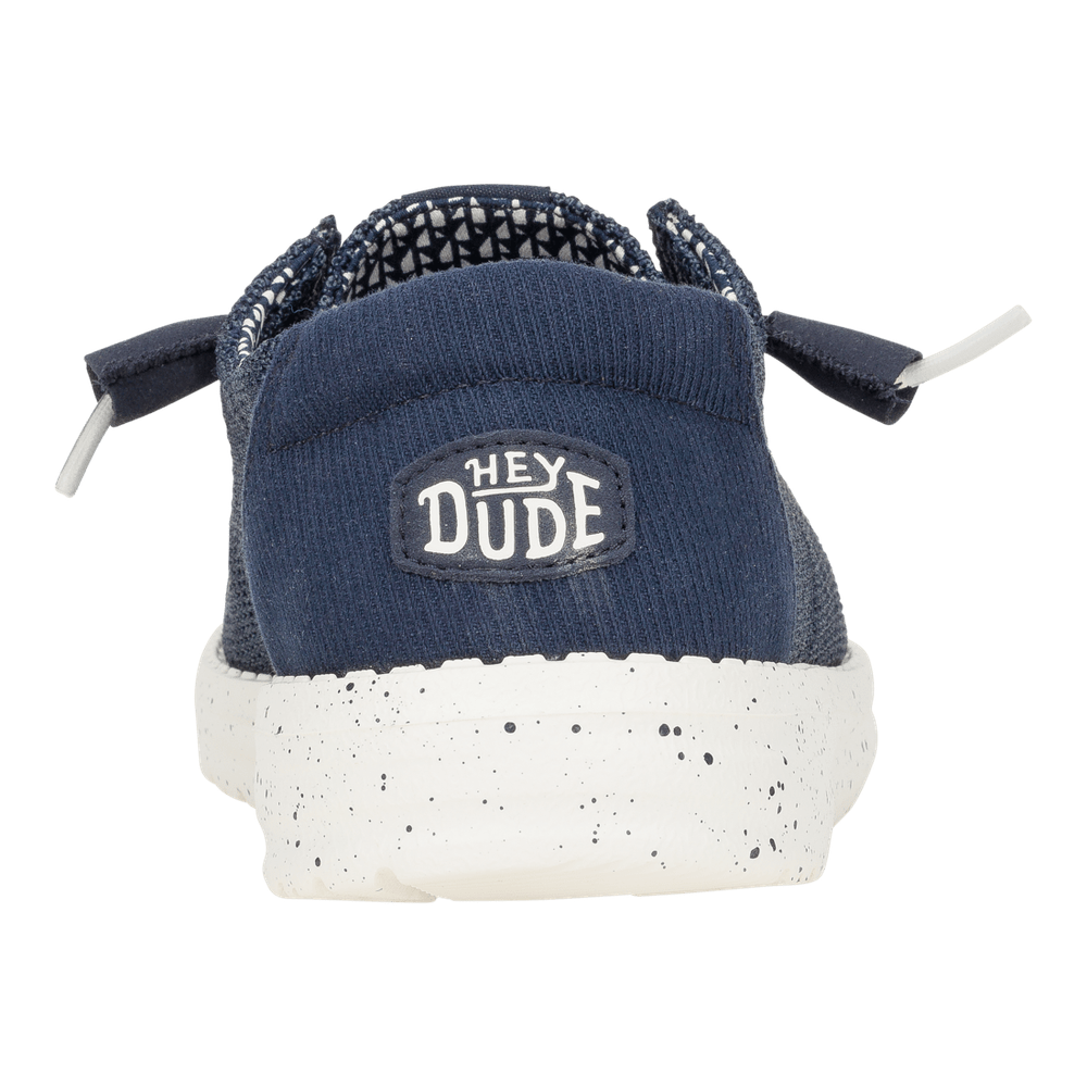 Hey Dude Womens Wendy Stretch Sox Slide On Shoes In Navy/White