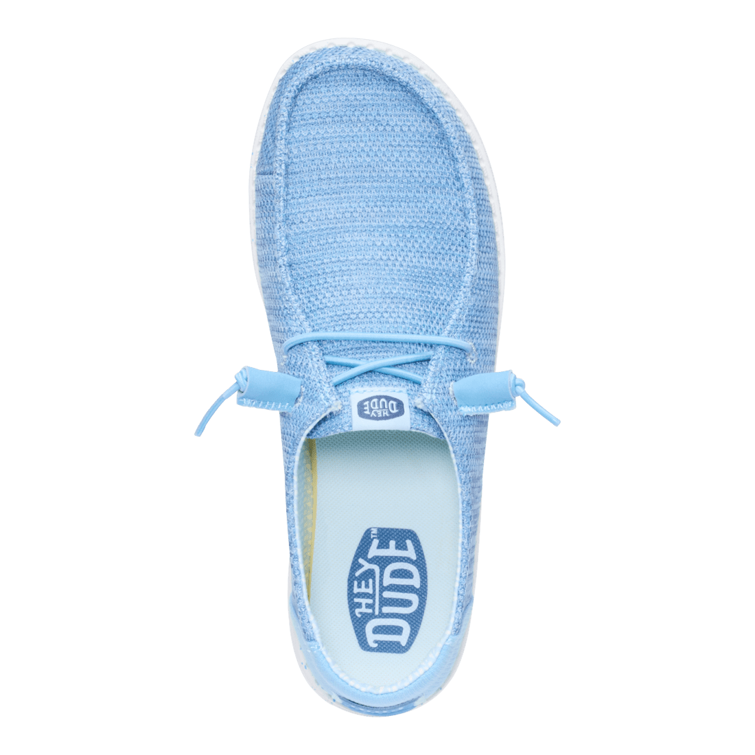 Hey Dude Ladies Wendy Stretch Sox Shoes In Blue