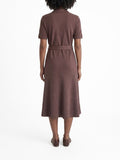 Polo Womens Elizabeth Flare Short Sleev Golfer Dress In Huckleberry