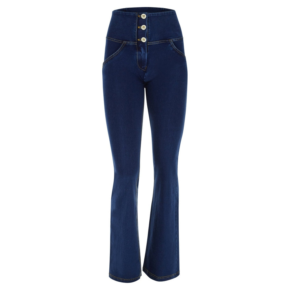 Freddy Ladies High Waist Cropped Skinny Jeans In Blue