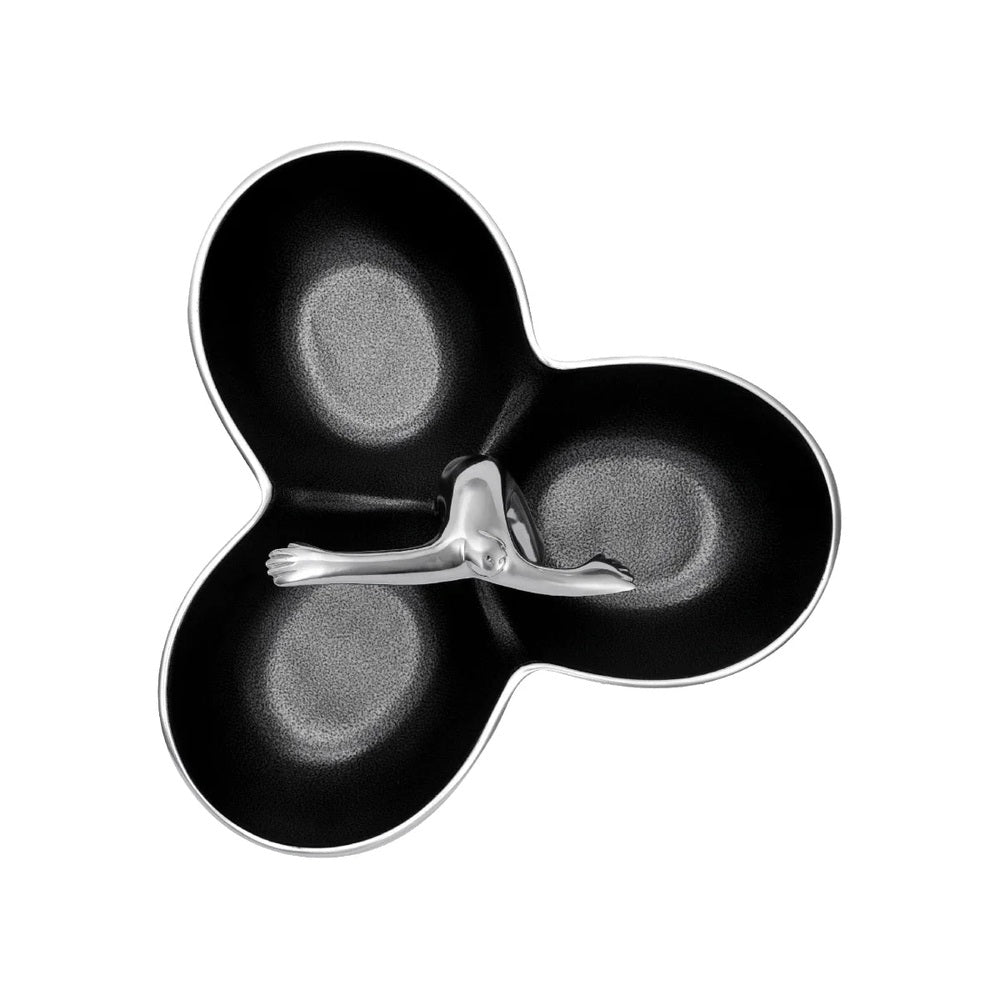 Carrol Boyes Balanced Tri Bowl In Silver