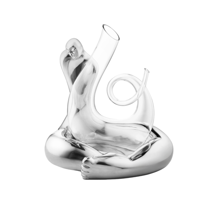 Glass Decanter And Stand-On Cloud Wine