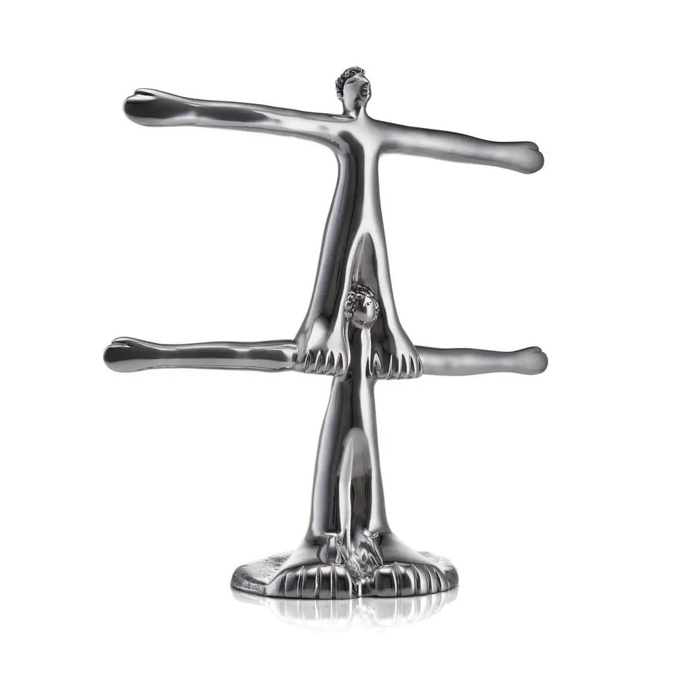 Carrol Boyes Well Balanced Sculture Mug Stand In Silver