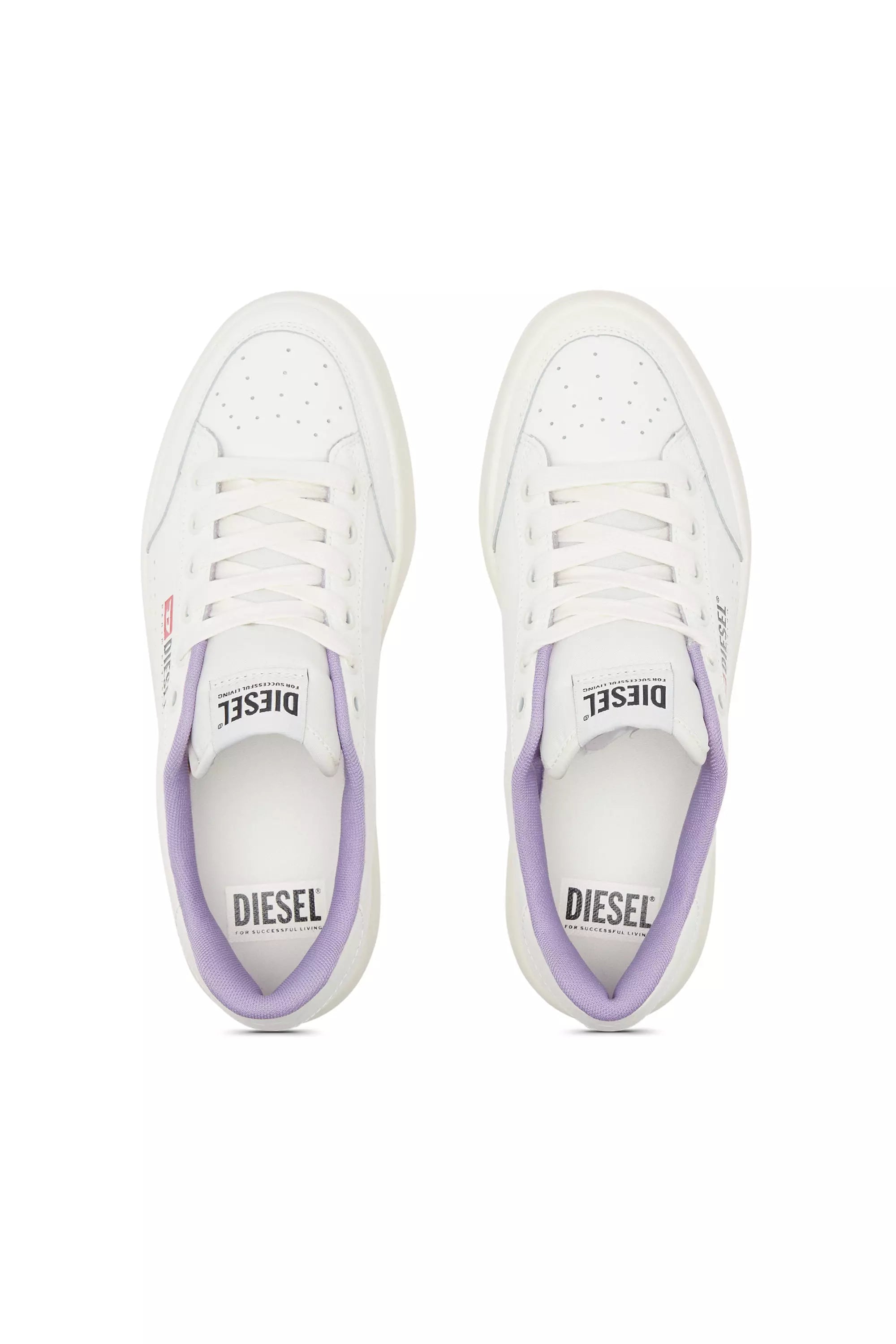 Diesel Y03351P5576 Womens S-Athene Vtg Sneakers White