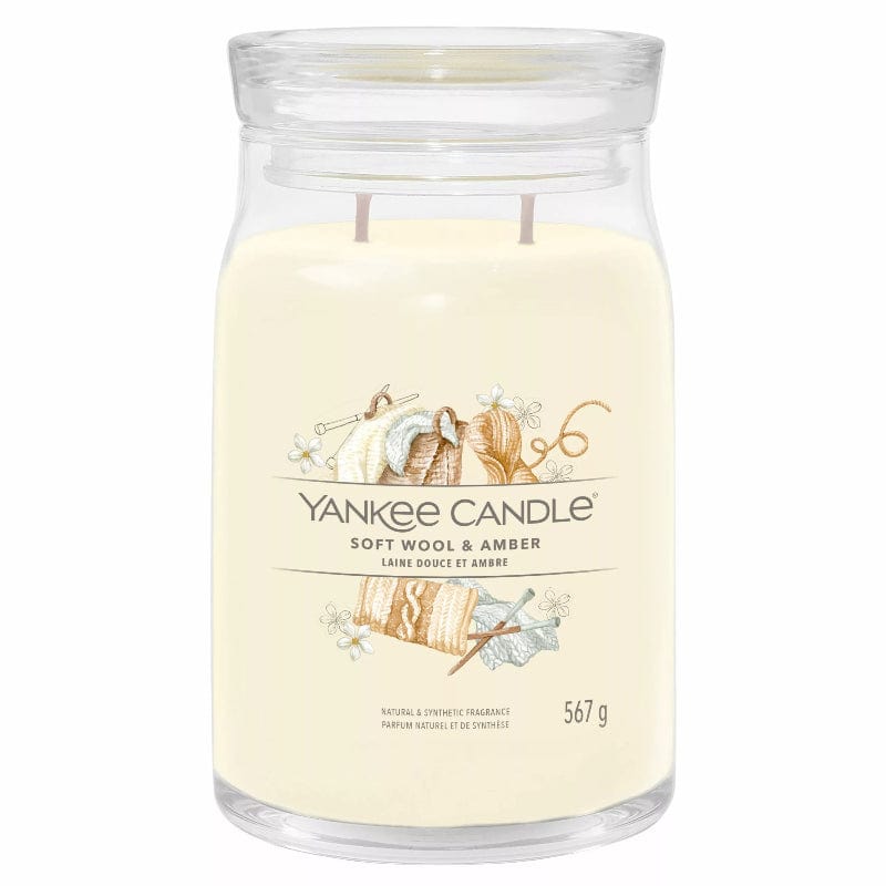 Yankee Candle Signature Large Soft Wool&Amber