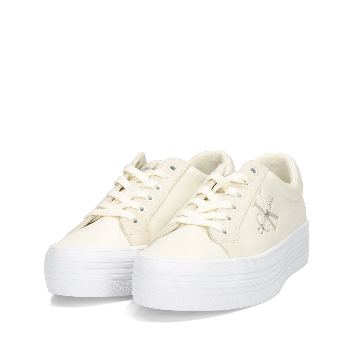 Calvin Klein Yw014920 Womens Ftw Bold Vulc Flatform Off White