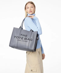 Marc Jacobs The Leather Large Tote Bag Grey