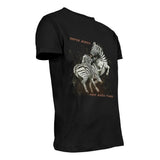 Sniper Mens Zebra T-Shirt In Black