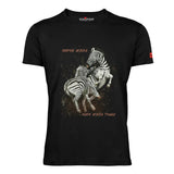 Sniper Mens Zebra T-Shirt In Black