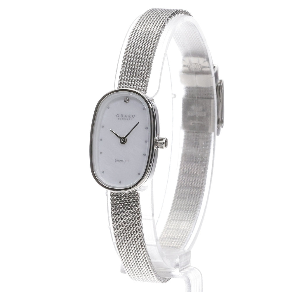 Obaku Womens Flamme Watch In Silver/White Dial