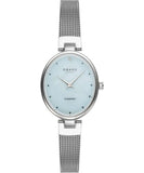 Obaku Ladies Mesh Oval Dial In Blue