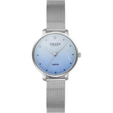 Obaku Womens Denmark Diamond Watch In Silver/Blue Dial