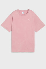 Puma Womens Essential Elevated Washed T-Shirt In Pink