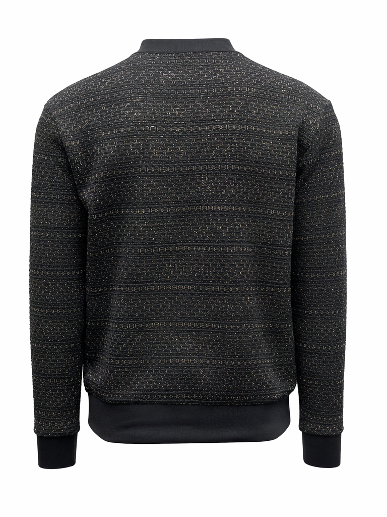 Vialli Mens Machine Knit Jersey In Black
