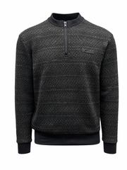 Vialli Mens Machine Knit Jersey In Black