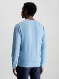 Calvin Klein  Msw Merino Crew Neck Sweater Light Blue